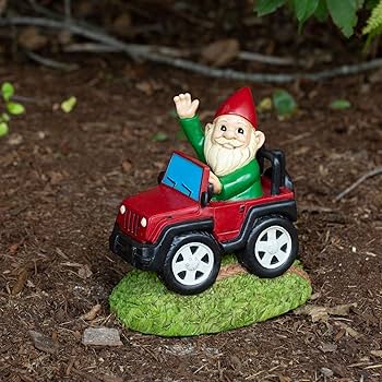 Amazon.com: Kwirkworks 8” 4x4 Truck Wave Garden Gnome